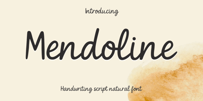Mendoline Font Poster 1