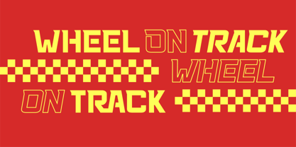 Racing 58 Font Poster 2