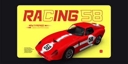 Racing 58 Font Poster 1