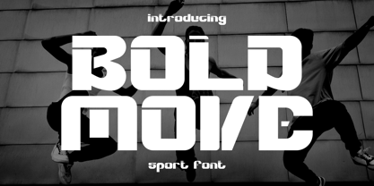 Bold Move Font Poster 1