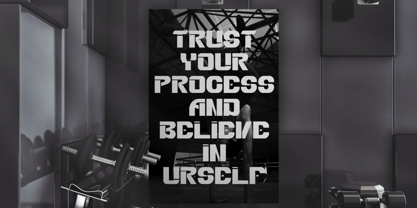 Bold Move Font Poster 2