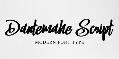 Dantemahe Script Font Poster 1