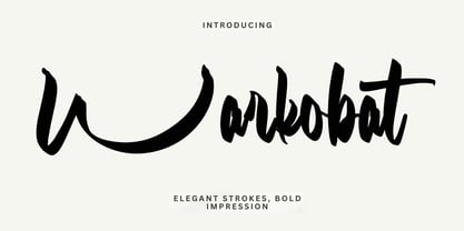 Warkobat Font Poster 1