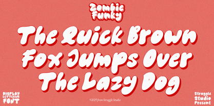 Zombie Funny Font Poster 6