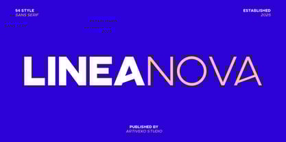 Linea Nova Font Poster 1