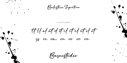 Balistica Signatura Font Poster 15