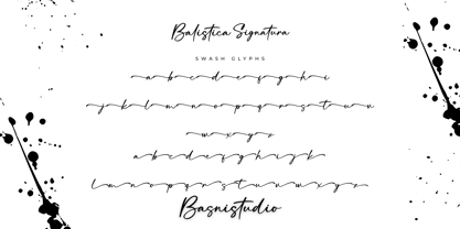Balistica Signatura Font Poster 14