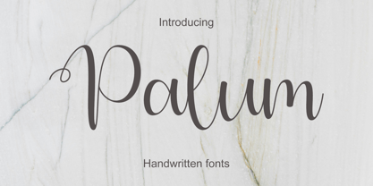Palum Font Poster 1