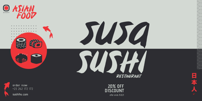 Noka Brush Font Poster 2