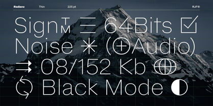 Radianz Font Poster 5