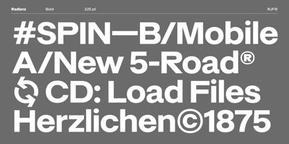 Radianz Font Poster 7