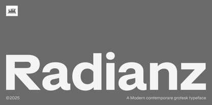 Radianz Font Poster 1