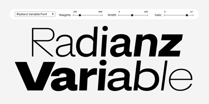 Radianz Font Poster 2