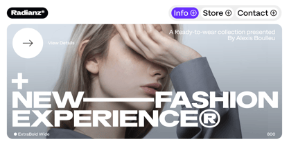 Radianz Font Poster 9