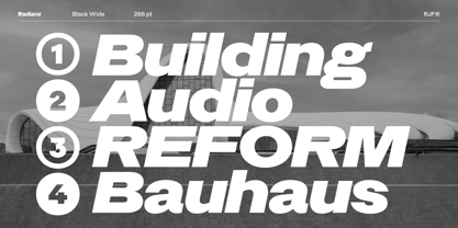 Radianz Font Poster 11