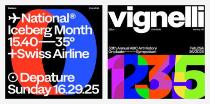 Radianz Font Poster 15