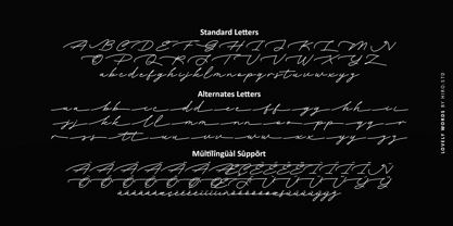 Lovely Words Font Poster 12