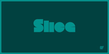 Slice Font Poster 1