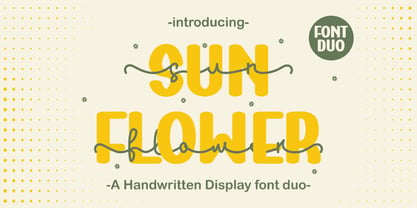 Sun Flower Duo Font Poster 1