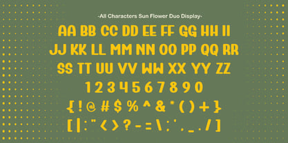 Sun Flower Duo Font Poster 9