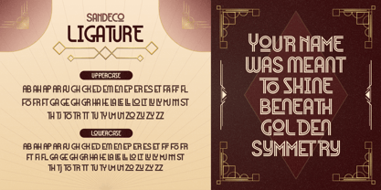 San Deco Font Poster 8