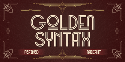 San Deco Font Poster 9