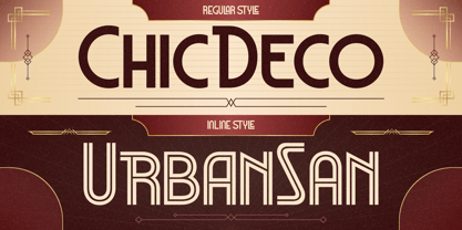 San Deco Font Poster 4