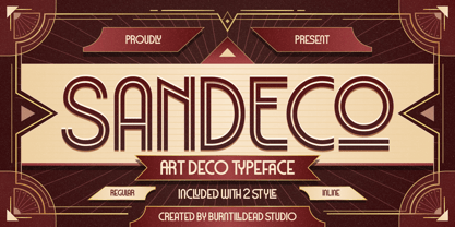 San Deco Font Poster 1