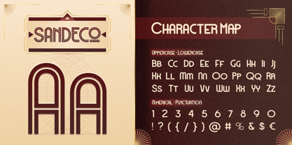 San Deco Font Poster 2