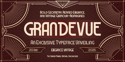 San Deco Font Poster 3