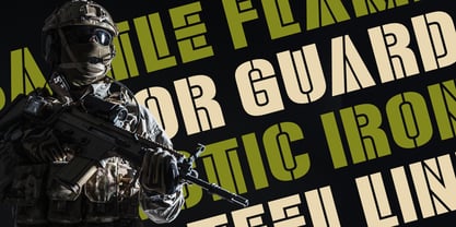 Armor Legion Font Poster 3