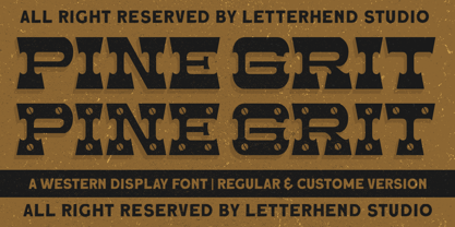 Pinegrit Font Poster 1