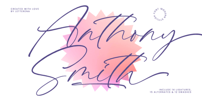 Anthony Smith Font Poster 1