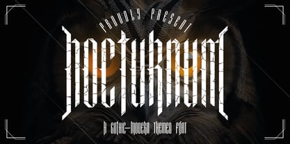 Nocturnum Font Poster 1
