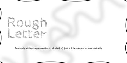 Rough Letter Font Poster 1