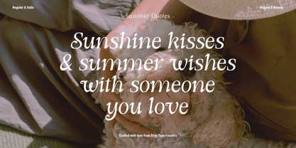 DT Morelish Font Poster 2