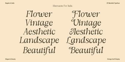 DT Morelish Font Poster 9