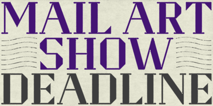 Perforator Font Poster 4