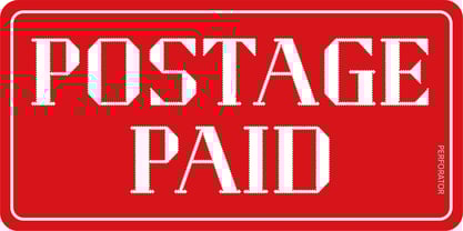 Perforator Font Poster 6