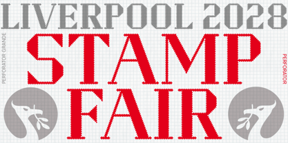 Perforator Font Poster 2