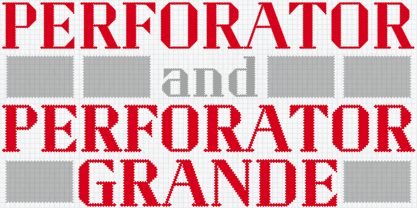 Perforator Font Poster 1