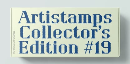 Perforator Font Poster 7