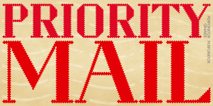 Perforator Font Poster 5