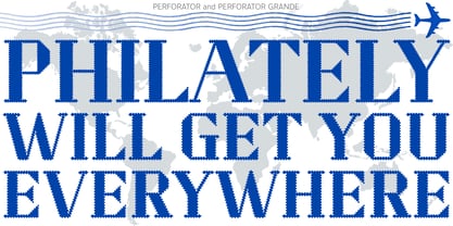 Perforator Font Poster 3