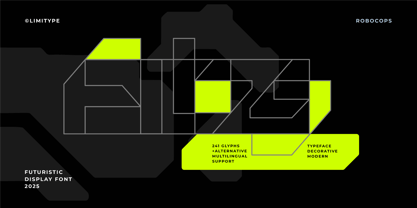 Robocops Font Poster 4