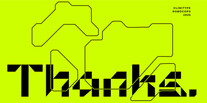 Robocops Font Poster 14