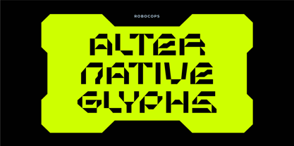 Robocops Font Poster 6