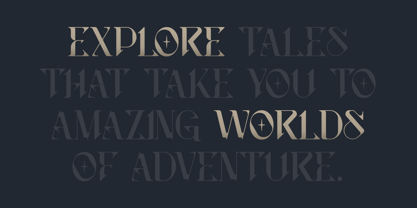 Sanctuary Ornate Font Poster 8