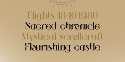 Sanctuary Ornate Font Poster 3