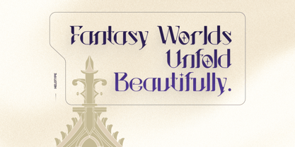 Sanctuary Ornate Font Poster 5